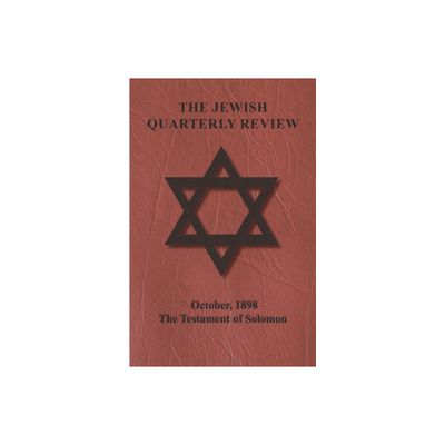 The Jewish Quarterly Review - October, 1898 - The Testament of Solomon - by Anon (Paperback)