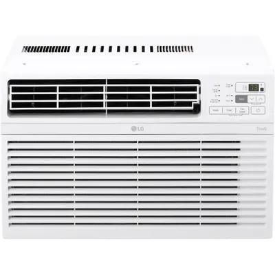 LG Electronics 8000 BTU Smart Window Air Conditioner: Remote, 3 Speeds, 200-500 sq. ft., Removable Filter, 115V