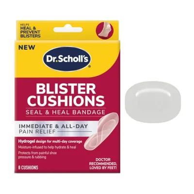 Dr. Scholls Blister Cushions Seal & Heal Bandage with Hydrogel Technology - 8ct