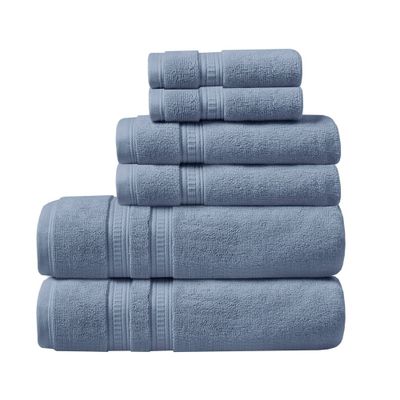 6pc Plume Cotton Feather Touch Antimicrobial Bath Towel Set