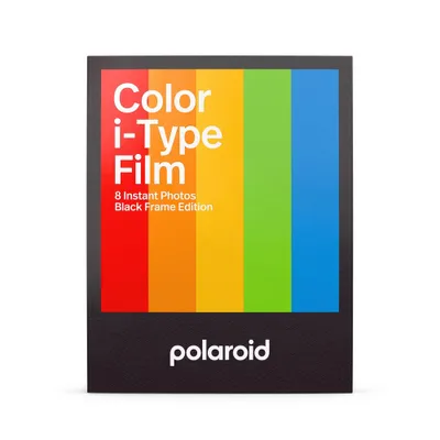 Polaroid Color Film for I-Type - Black Frame - Core