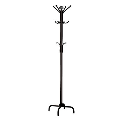 70 Metal Coat Rack - EveryRoom: Freestanding, 12 Hooks, Wide Base