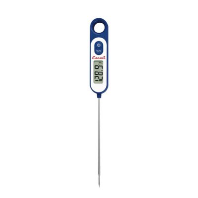 Escali Digital Long Stem Thermometer Blue: Instant Read Kitchen & Cooking Thermometer with Digital Display