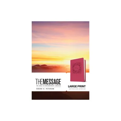 The Message Large Print - (Leather Bound)