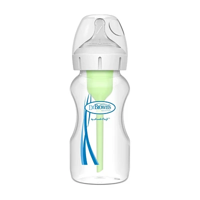 Dr. Browns 9oz Anti-Colic Options+ Wide-Neck Baby Bottle with Level 1 Slow Flow Nipple - 0m+