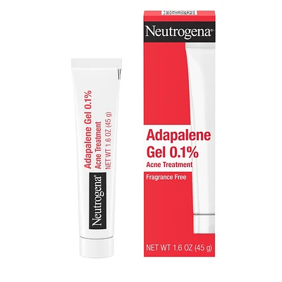 Neutrogena Stubborn Acne Adapalene Gel with 0.1% Adapalene Acne Treatment - 1.6oz