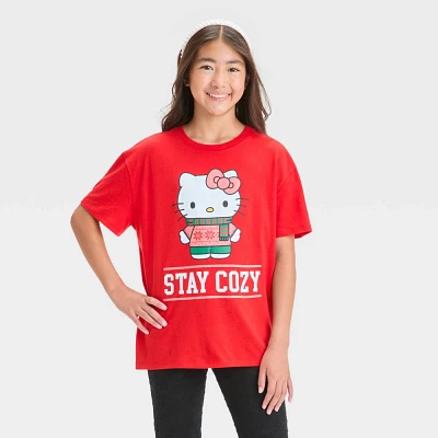 Girls Hello Kitty Oversized Graphic T-Shirt