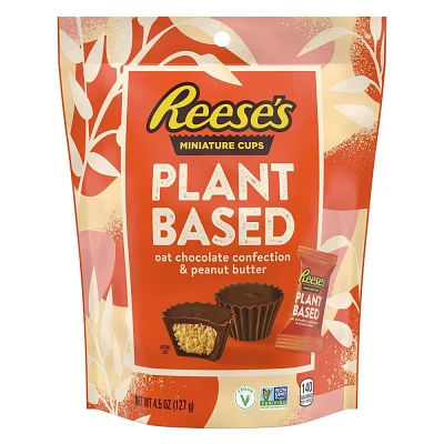 Reeses Plant Based Oat Chocolate Peanut Butter Cup Miniatures Bag Candy - 4.5oz