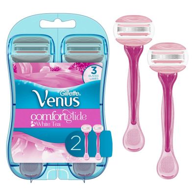 Venus ComfortGlide White Tea Womens Disposable Razor - 2ct