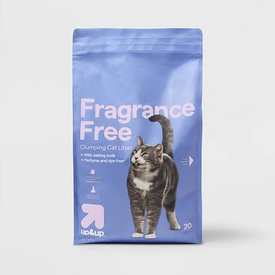 Fragrance Free with Baking Soda Clumping Cat Litter - 20lbs - up&up