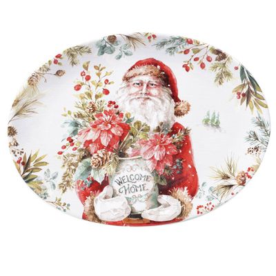 16 x 12 Earthenware Christmas Story Oval Platter - Certified International