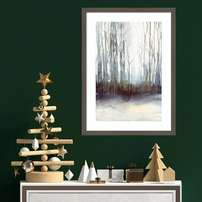 Amanti Art 19x25 Winter Storm by Isabelle Z Wood Framed Wall Art Print