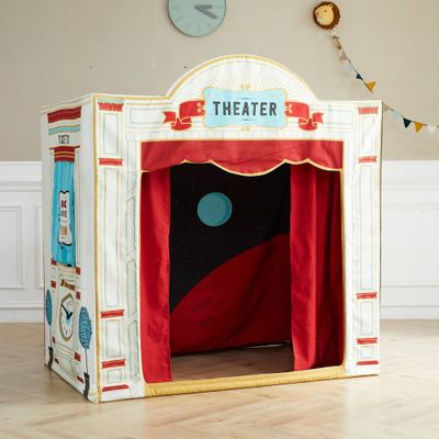 Kids Play House Theater with Microphone Tent - Wonder & Wise