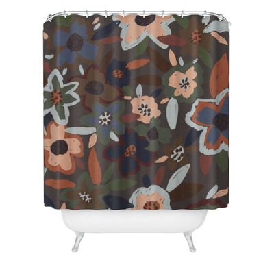 Deny Designs In Bloom Shower Curtain : Microfiber, Machine Washable, Non-Slip Backing