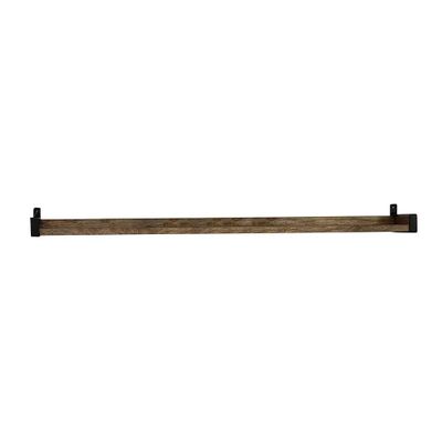 36 Solid Wood Industrial Bracket Ledge Wall Shelf Metal Driftwood - InPlace