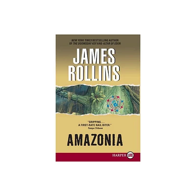 Amazonia - Large Print by James Rollins (Paperback)