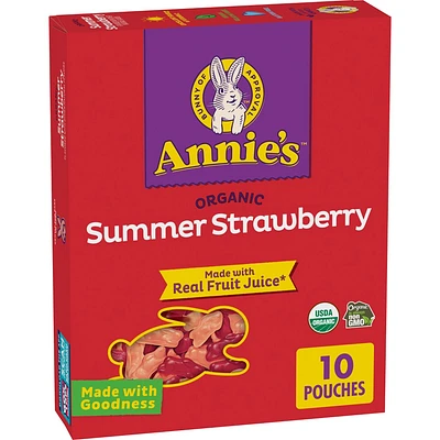 Annies Summer Strawberry Fruit Snacks - 7oz/10ct