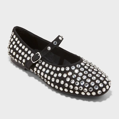 Women Ia Rhinetone Mary Jane Ballet Flat