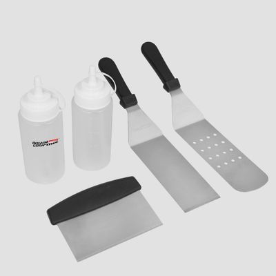 5pc Griddle Tool Kit TF0505 - Royal Gourmet: Professional BBQ, Hibachi Cooking, Grill Accessory Set