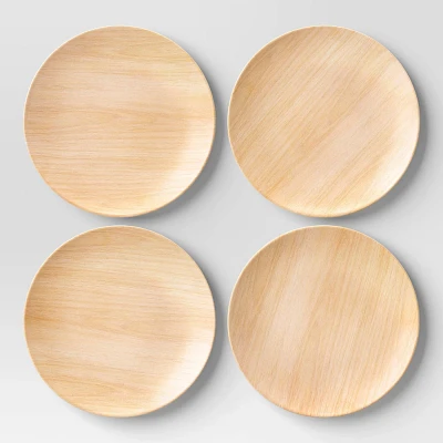 4pk 8.5 Melamine Salad Plates - Room Essentials