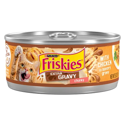 Purina Friskies Extra Gravy Chunky Wet Cat Food with Chicken In Savory Gravy - 5.5oz