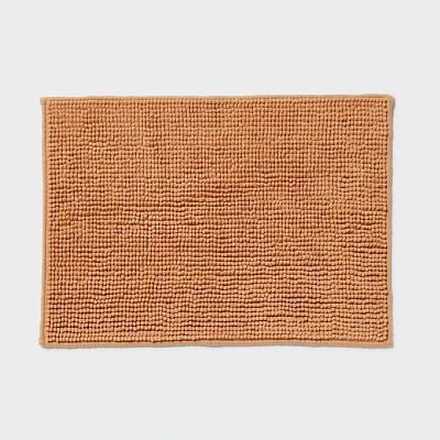 17x24 Everyday Chenille Bath Rug Copper - Room Essentials