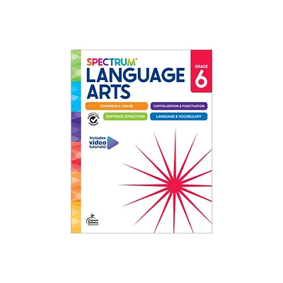 Spectrum Language Arts Workbook, Grade 6 - by Spectrum & Carson Dellosa Education & Kristina Biddle (Paperback)