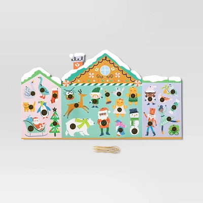 Gingerbread House Paper Kids Activity Christmas Advent Calendar - Wondershop