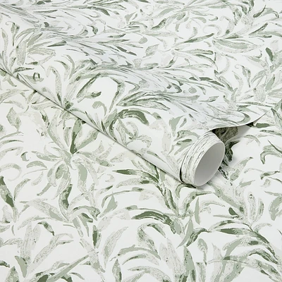 Branch Olive Green - Threshold designed with Studio McGee: Removable Vinyl Wallpaper, Self-Adhesive, 198 x 20