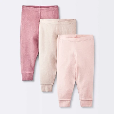 Baby Girls 3pk Cotton Pants