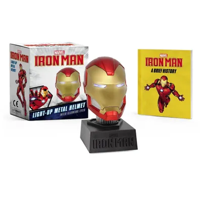 Marvel: Iron Man Light-Up Metal Helmet - (Rp Minis) by Matthew K Manning (Paperback)