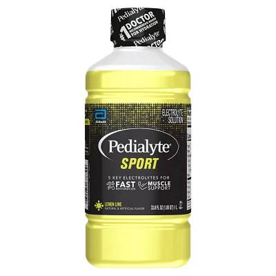 Pedialyte Sport Electrolyte Solution Hydration Drink - Lemon Lime - 33.8 fl oz