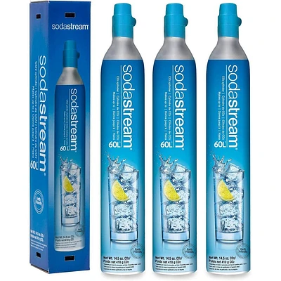 SodaStream 60L Co2 Spare Carbonators (Set of 3)