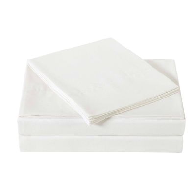 Twin Everyday Microfiber Solid Sheet Set Ivory - Truly Soft