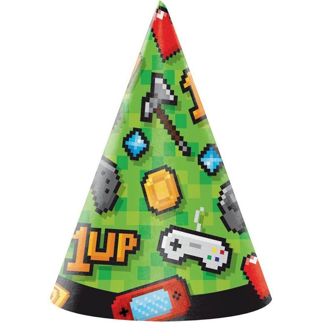 24ct Video Game Party Hats