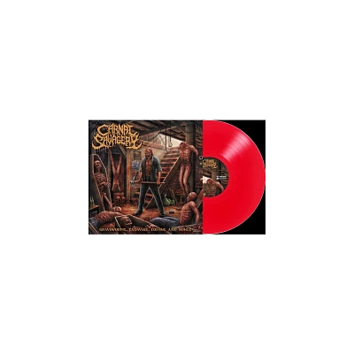 Carnal Savagery - Graveworms, Cadavers, Coffins and Bones - Clear Blood Red (Explicit Lyrics Colored Vinyl Red Limited Edition)