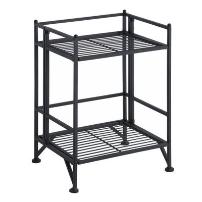 20.25 2 Tier Folding Metal Shelf