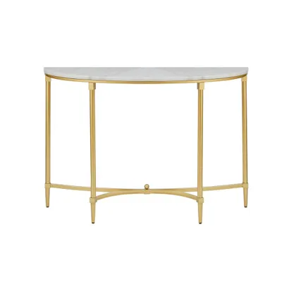 Bordeaux Console Table White/Gold