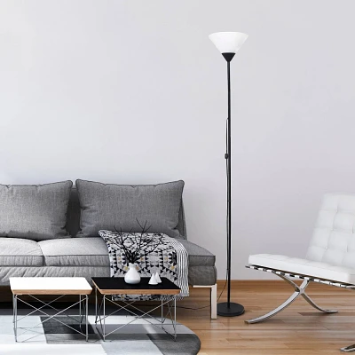 1-Light Stick Torchiere Floor Lamp - Designs: Lamp