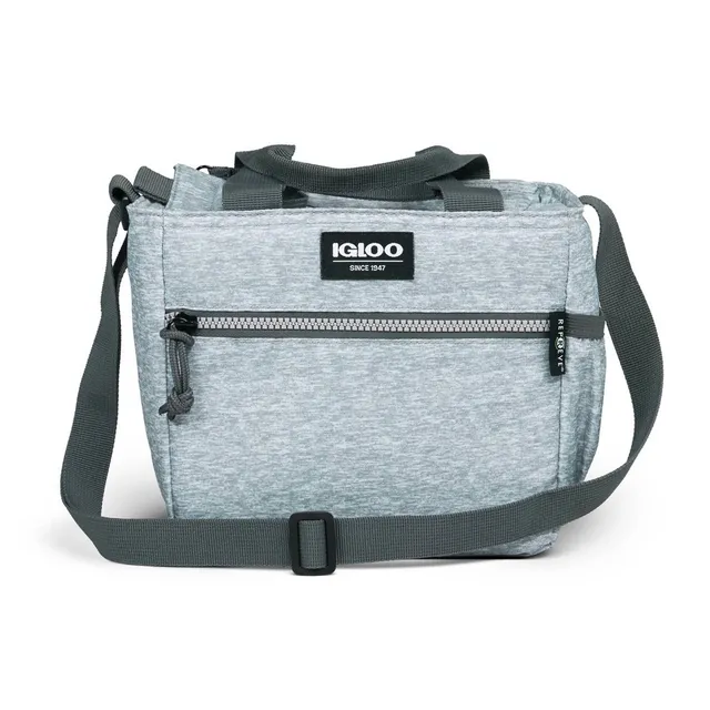 Igloo Print Essentials Leftover Lunch Bag with Pack Ins - Black