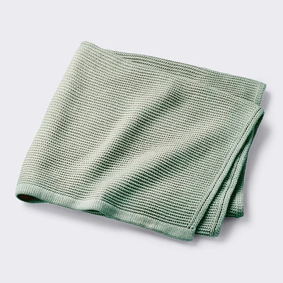 Knit Baby Blanket - Green - Cloud Island