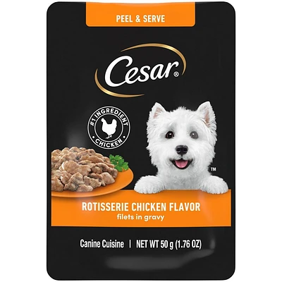 Cesar Pouch Rotisserie Chicken Flavor Wet Dog Food - 1.76oz