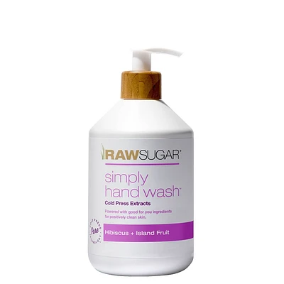 Raw Sugar Simply Hand Wash - Hibiscus + Island Fruit - 16.9 fl oz