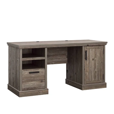 Sauder Aspen Post Computer Desk Pebble Pine