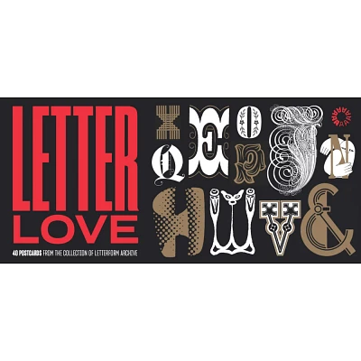 Letter Love: 40 Postcards from the Collection of Letterform Archive - by Letterform Archive Books (Paperback)