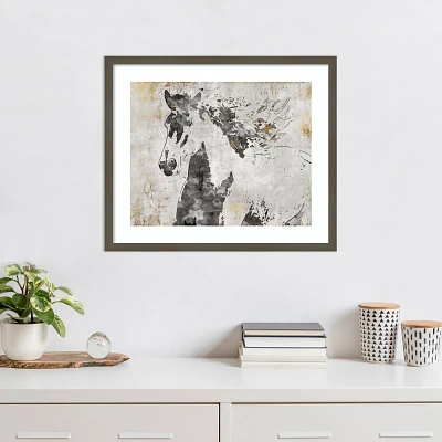 Amanti Art Horse Running in The Wind by Irena Orlov Wood Framed Wall Art Print