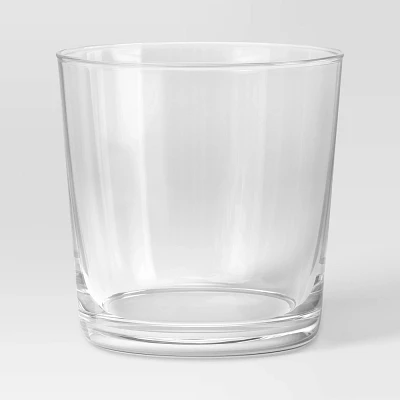 12.5oz Glass Bower Short Tumbler Clear - Threshold