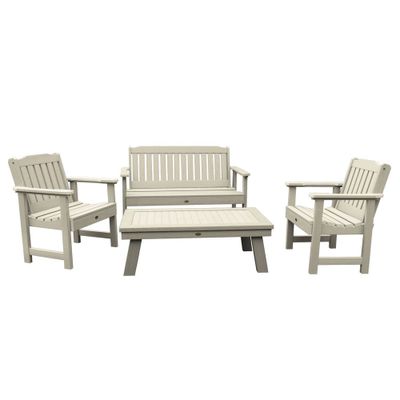 4pc Lehigh Garden Adirondack Conversation Patio Set  - highwood