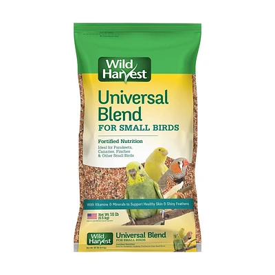 Wild Harvest Universal Blend Diet Grain Flavor Small Birds Dry Food - 10lb