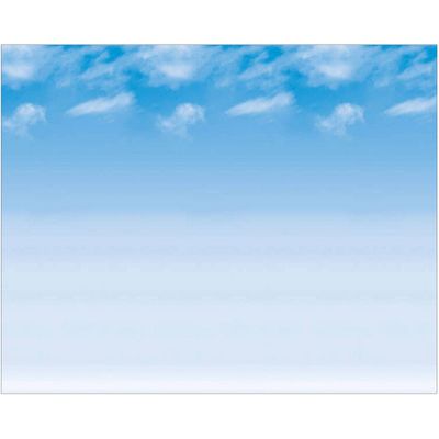 4pk 4x12 Fadeless Bulletin Board Art Paper Wispy Clouds - Pacon: Teaching Aid, 3+ Years, 1st-10th Grade, 4 Pieces